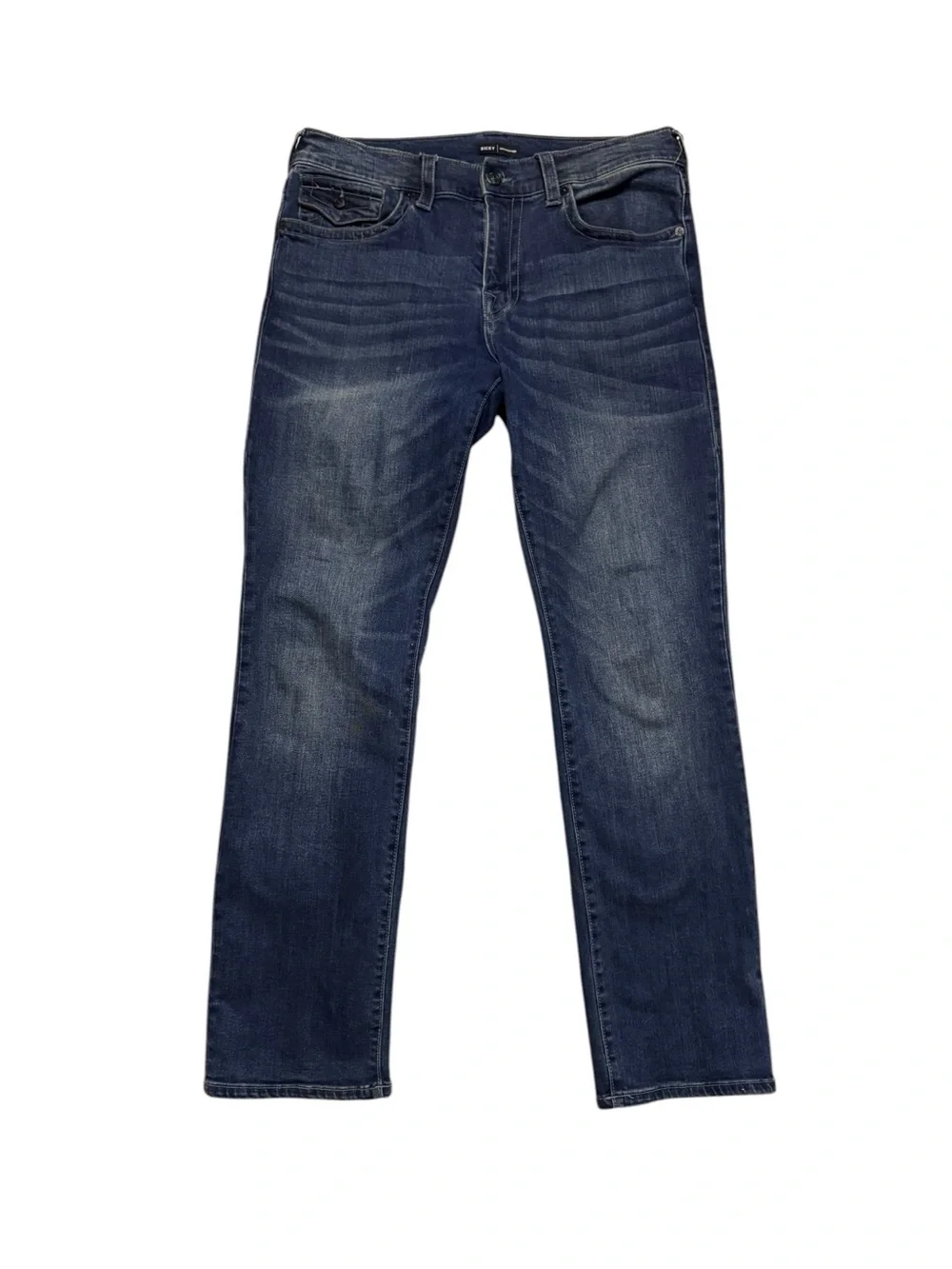 True Religion Men's Ricky Dark Blue Relaxed Straight Fit Denim Jeans Sz 33 READ